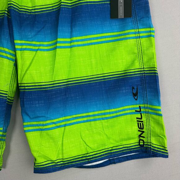 O’Neill Men’s 30 Santa Cruz Stripe Board Shorts No Stretch - Picture 6 of 10